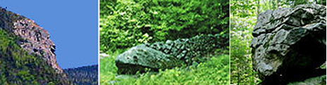 Stone formations in Gorham, NH