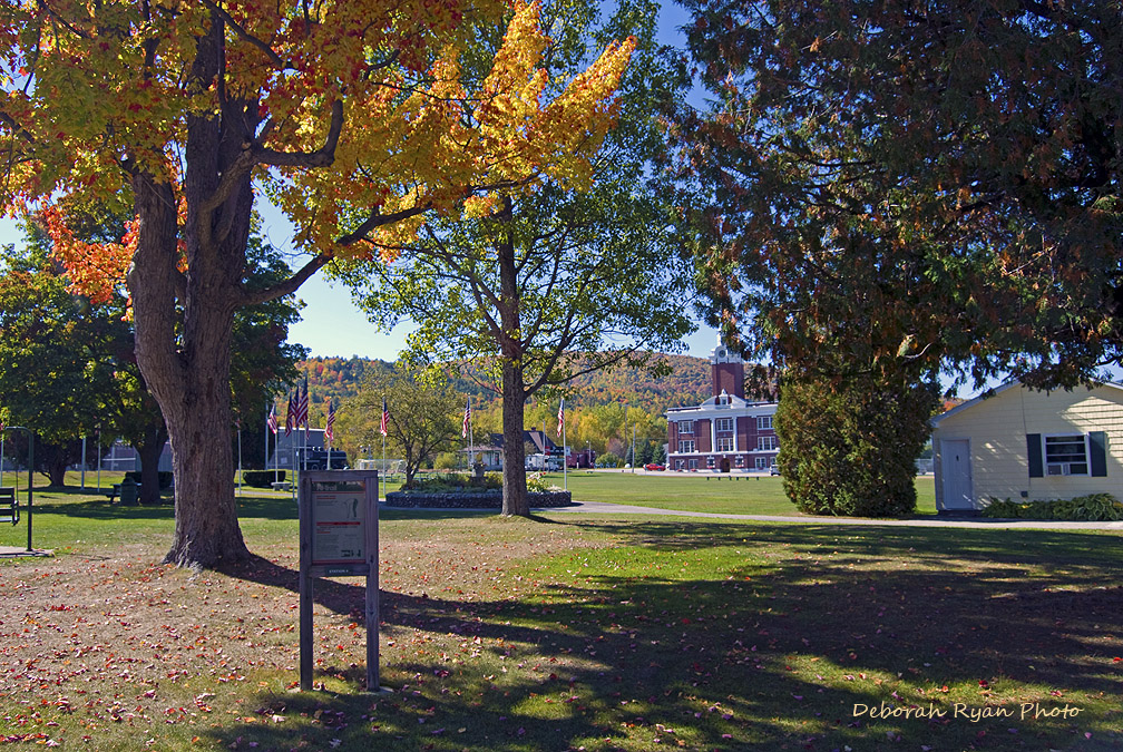 Gorham Town Common, Information Booth and Town Hall